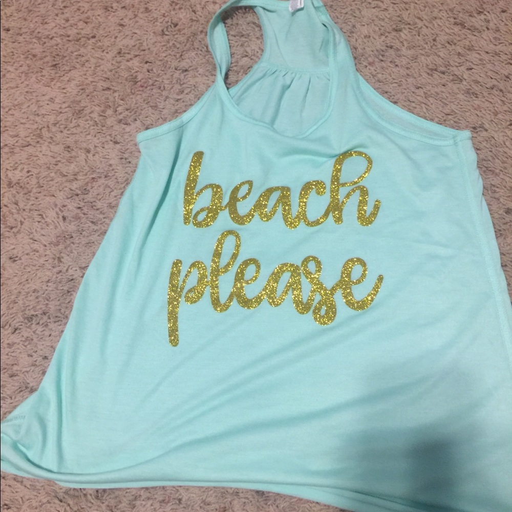 Top beach please with glitter